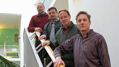 Herfried Stetschnig, Christoph Zebedin, Bruno Martinz, ARGE-Sprecher Johann Jagoutz (von links)