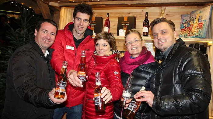 Ferdinand und Ernst Zweiger, Alexandra Lientscher, Astrid Perna-Benzinger und Markus Lientscher (von links)