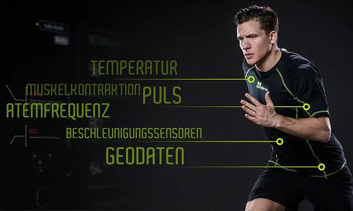 Sturm-Kicker Marko Stankovic testete bereits den Smart-Tex-Prototyp von sanSirro