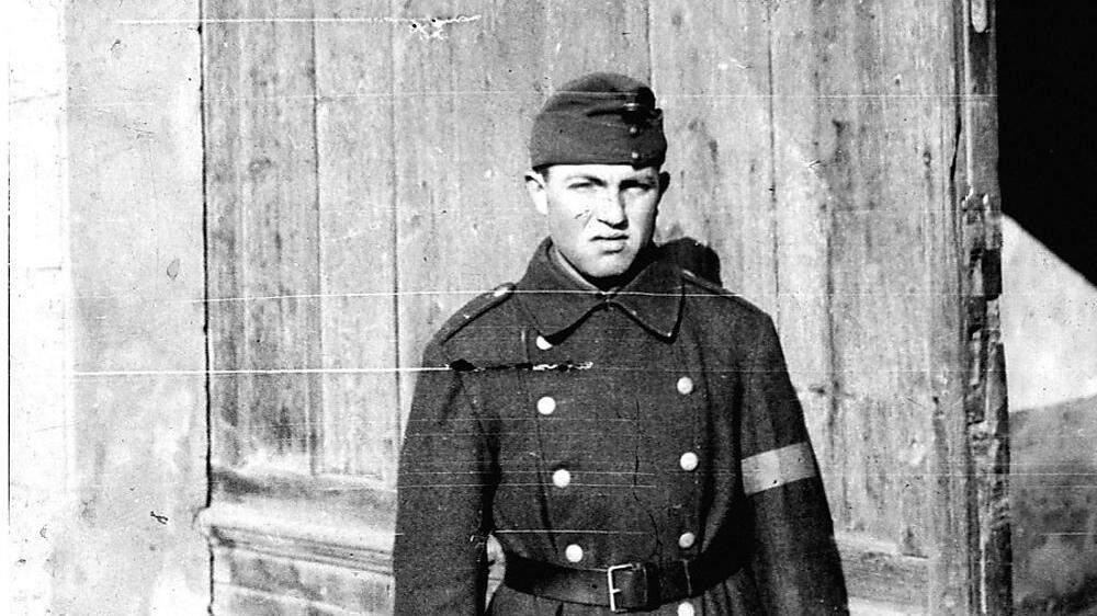 Ferenc Szabados in seiner Uniform als Arbeitssoldat 