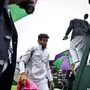 Matteo Berrettini flüchtet vor dem Regen 