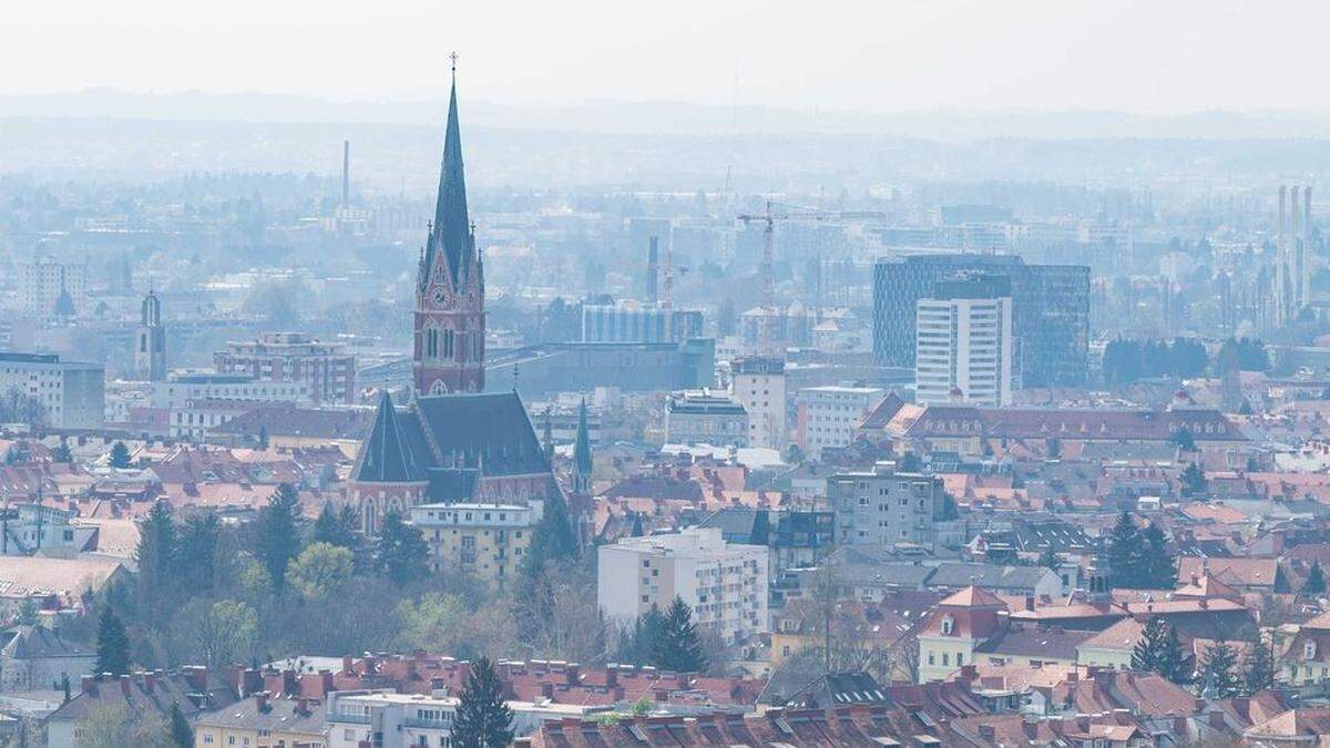 Weniger günstig als im Vorjahr ist heuer bislang die Luftsituation in Graz