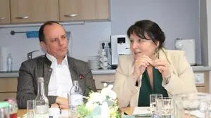 ÖVP-Bezirks-Obmann Christoph Stark und Landeshauptmann-Stellvertreterin Manuela Khom