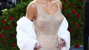 Kim Kardashian bei der Met Gala in New York im vergangenen Jahr im Kleid von Marilyn Monroe