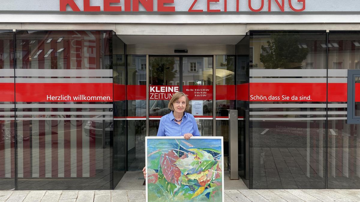 Gabriele Preininger-Seiss wird für etwa sechs Monate eine Auswahl ihrer Gemälde im Regionalbüro der Kleinen Zeitung Feldbach ausstellen 