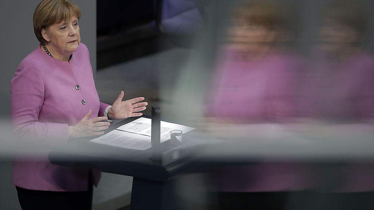 Regierungserklärung von Kanzlerin Merkel