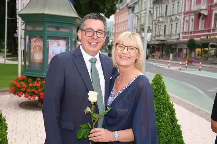 Stadtrat Christoph Staudacher mit Lebensgefährtin Carmen Wallner