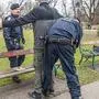Schutzzone, Stadtpark, Polizei, Graz am 09.03.2020