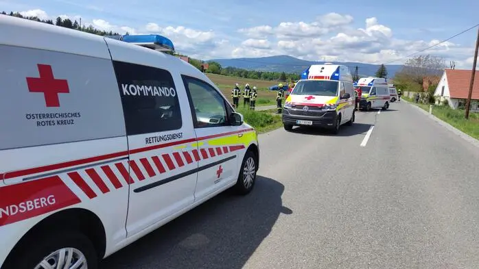 Großer Einsatz am Samstagnachmittag an der Straße in Herbersdorf