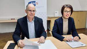 Harald Reiter und Sabine Gaßner, die jeweiligen Geschäftsstellenleiter des AMS Murau und Murtal
