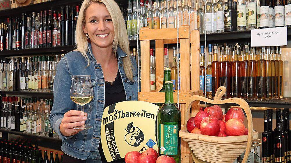 Prost! Obstbäuerin Martina Köstinger überzeugte mit ihren Produkten die Jury