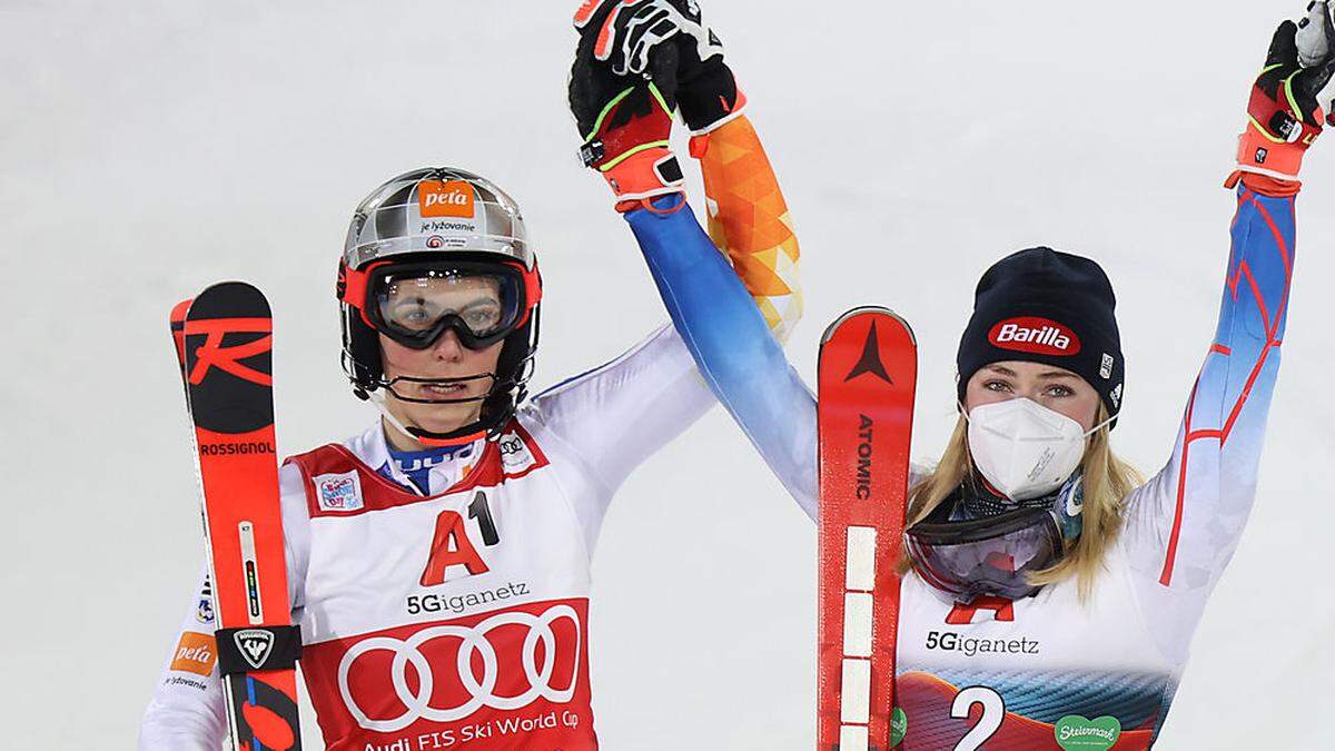 Petra Vlhova und Mikaela Shiffrin sind die großen Favoritinnen im Olympia-Slalom