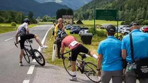Ab auf die Straße: Umstieg vom Schwimmen aufs Rad beim Mürzer Oberland Triathlon im vergangenen Jahr