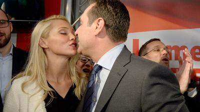 Heinz-Christian Strache mit Ehefrau Philippa