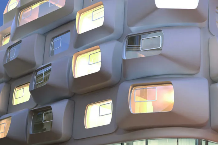 In etwa so soll die Fassade aussehen, wenn sie fertig ist.
