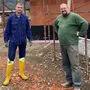 Robert Hubmann und Thomas Mauric von der Feuerwehr Apfelberg