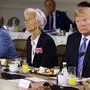 Donald Trump, Angela Merkel, Christine Lagarde