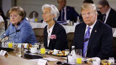 Donald Trump, Angela Merkel, Christine Lagarde