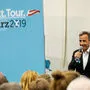 Bei der Auftakt-Tour von Sebastian Kurz war Peter L. Eppinger auch in Graz mit dem damaligen Bürgermeister Siegfried Nagl Einpeitscher für Kurz. Nun ist er nicht mehr Parteitagsmoderator