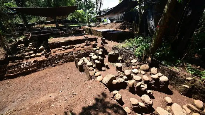 Blick auf eine archäologische Stätte in Coatepec, Veracruz, Mexiko.