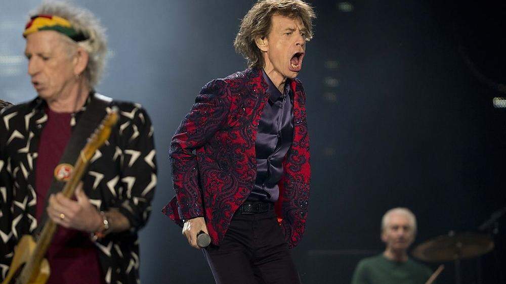 Keith Richards und Mick Jagger bei ihrem Gig in Mexiko 