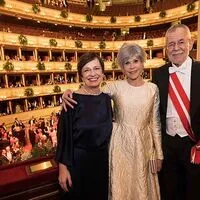 Doris Schmidauer, Hollywoodstar Jane Fonda, Bundespräsident Alexander Van der Bellen