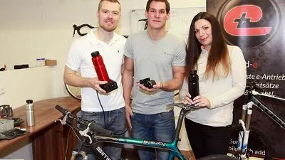 Das "add-e"-Team Fabian Gutbrod, Thomas Pucher und Tihana Pintaric (von links)