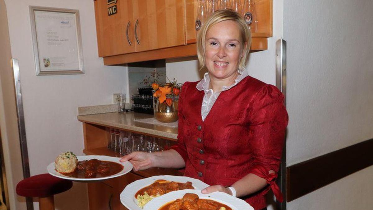 Christine Berger vom Gasthaus Seitner in Feldkirchen führt derzeit