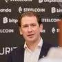 Copyright: Starpix / A. Tuma, 10.10.2024 Wien , Sebastian KURZ, , Portrait, „Ring the Bell“ -  Präsentation und Launch von Steelcoin, dem ersten Security Token auf Bitpanda 