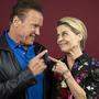 Arnold Schwarzenegger und  Linda Hamilton, die bei &quot;Terminator: Dark Fate&quot; wieder mit von der Partie ist