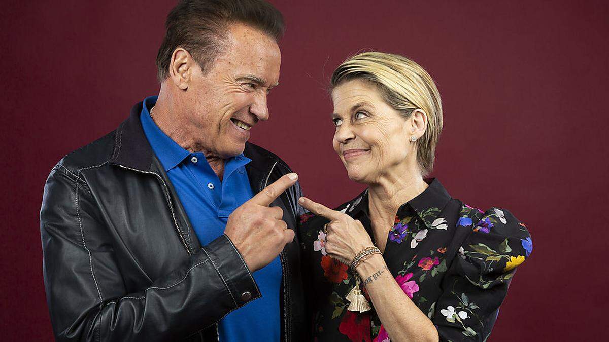 Arnold Schwarzenegger und  Linda Hamilton, die bei &quot;Terminator: Dark Fate&quot; wieder mit von der Partie ist