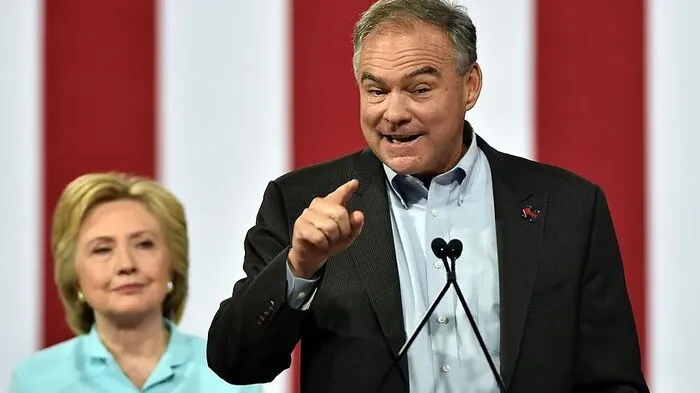 Tim Kaine mit Hillary Clinton