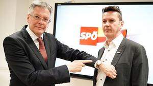 SPÖ-Chef Peter Kaiser und Daniel Fellner stellen der ÖVP das Ultimatum bis 20 Uhr