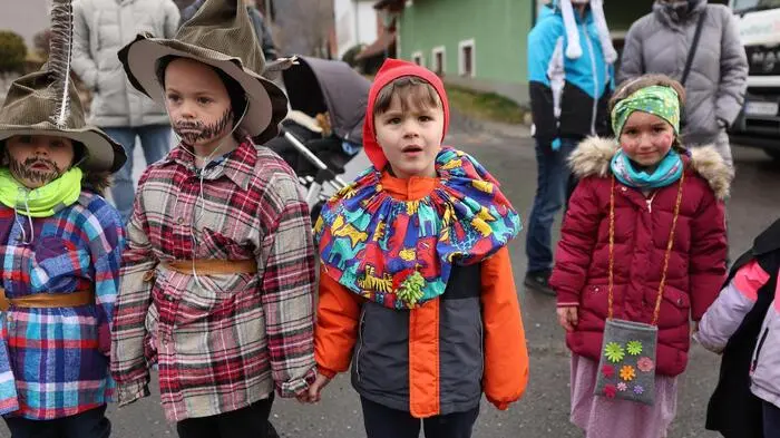 Auch in St. Peter ob Judenburg wurde Fasching gefeiert - hier hatten jedoch die Kinder das Kommando.