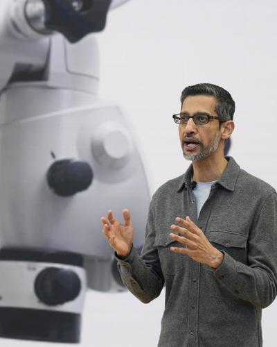 Alphabet-CEO Sundar Pichai auf der Google I/O 