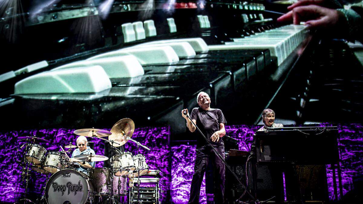 Deep Purple bei einem Konzert in der Messehalle Klagenfurt im Dezember 2019