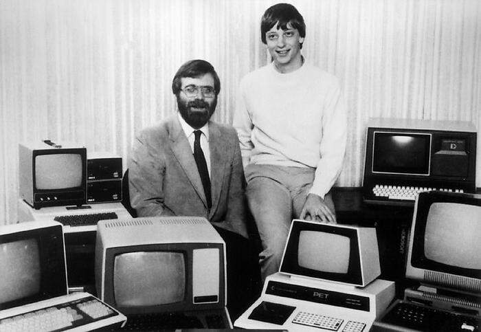 Die Microsoft-Gründer Paul Allen und Bill Gates