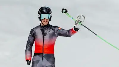 Nico Pajantschitsch belegte in der Abfahrt Rang neun