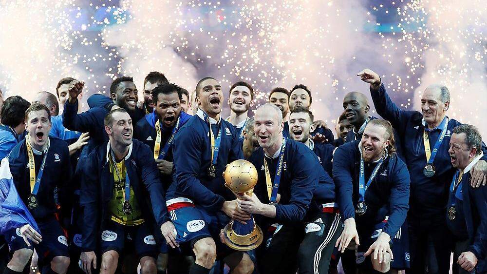 Frankreichs Team nach dem WM-Triumph 2017