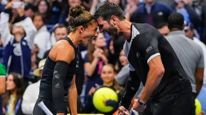 Sara Errani und Andrea Vavassori holten sich 2025 den Mixed-Titel