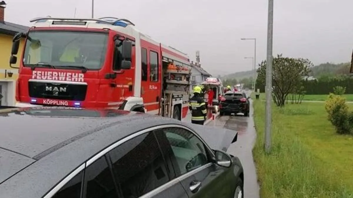 Die Feuerwehren Köppling und Söding waren am Unfallort im Einsatz