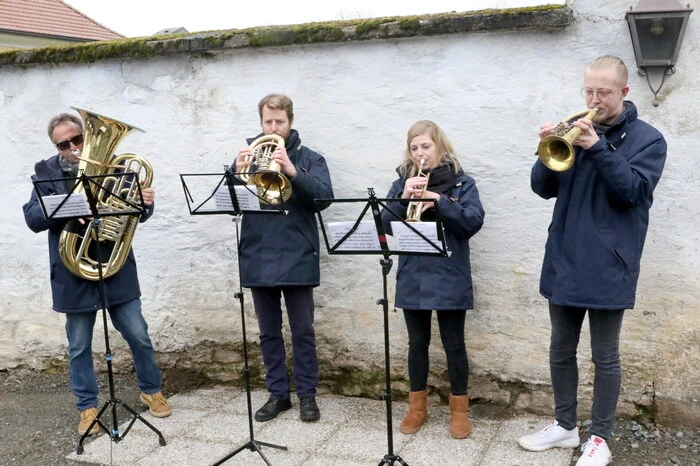 Für den musikalischen Aufputz sorgte ein Quartett der Feuerwehrmusik Pölling. 