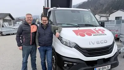 Herwig Pongratz (r.) mit seinem Geschäftspartner und Nachfolger Christoph Pfuisi 