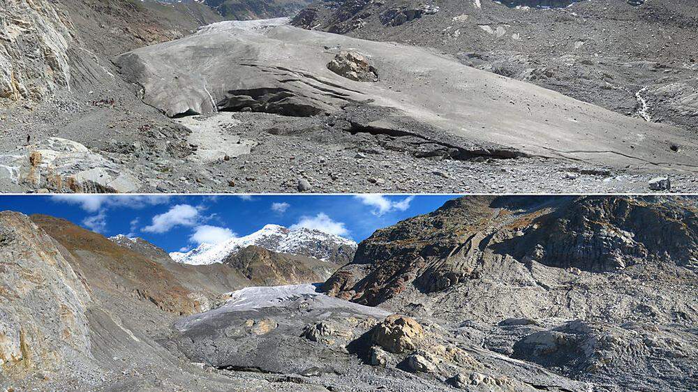 Die Gletscher in Österreich werden kleiner