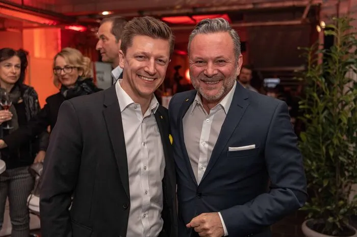 Die Antenne feierte mit: Gottfried Bichler und Manuel Krispl