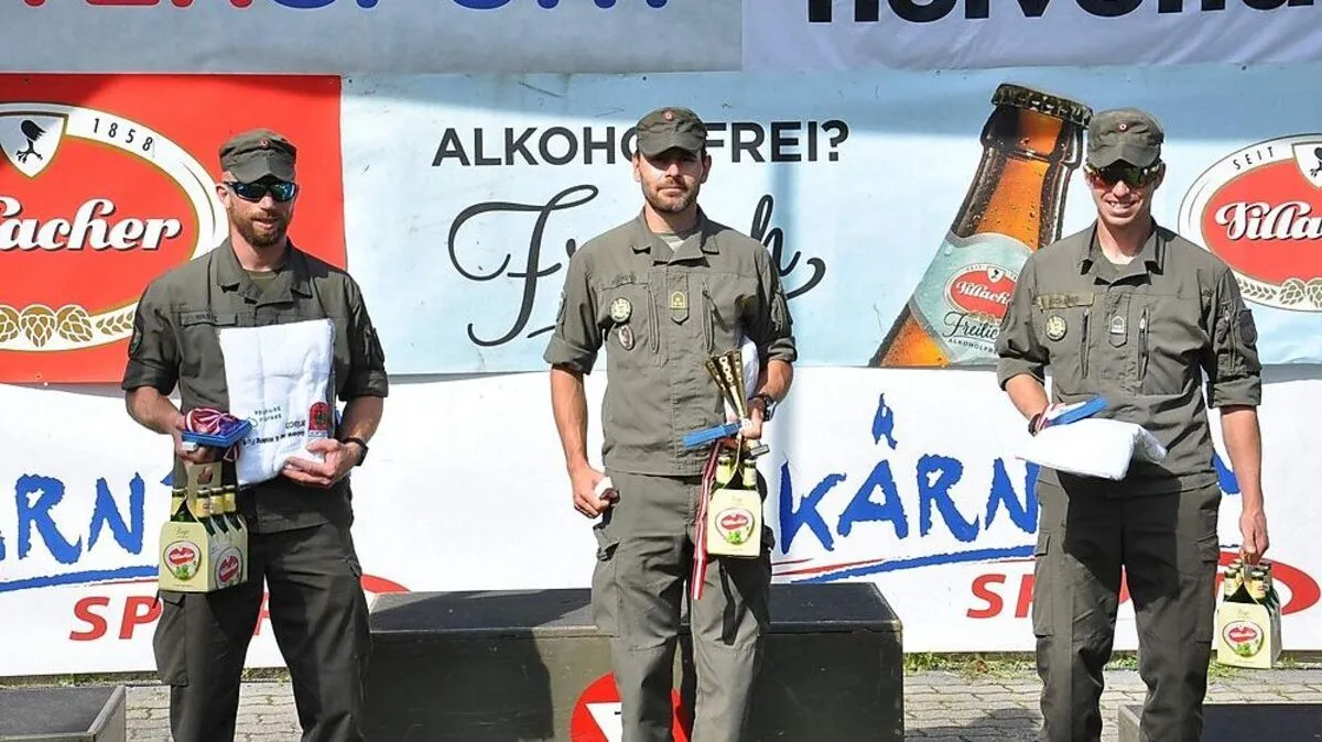 Christof Wastl, Patrick Hubmann und Daniel Buchacher vom Hochgebirgsjägerbataillon 26