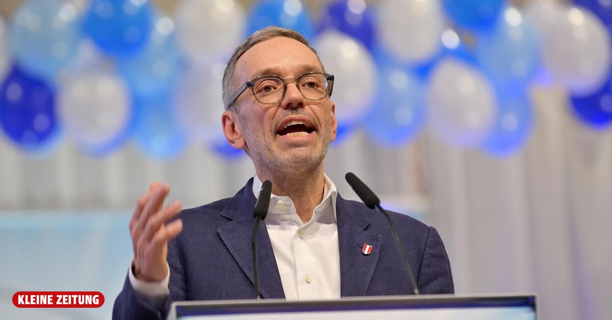 Politischer Aschermittwoch:Kickl: „Sind nicht rechtsextrem ...