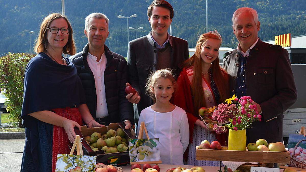 Barbara Plunger, Albano Fabiani, Luca Burgstaller, Franziska Plunger, Jennifer Hubmann und Hermann Jantschgi