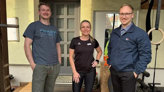 Die beiden Präsidenten Christof Oster und Jacob Kysela mit Jenny Vollmann (Regionalentwicklerin der Sportunion Steiermark)