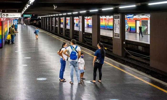  Gähnende Leere herrscht auch an den U-Bahnstationen